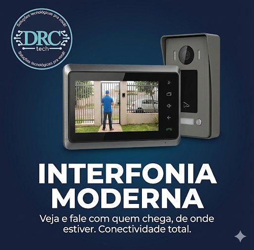 Interfonia moderna — veja e fale com quem chega, de onde estiver